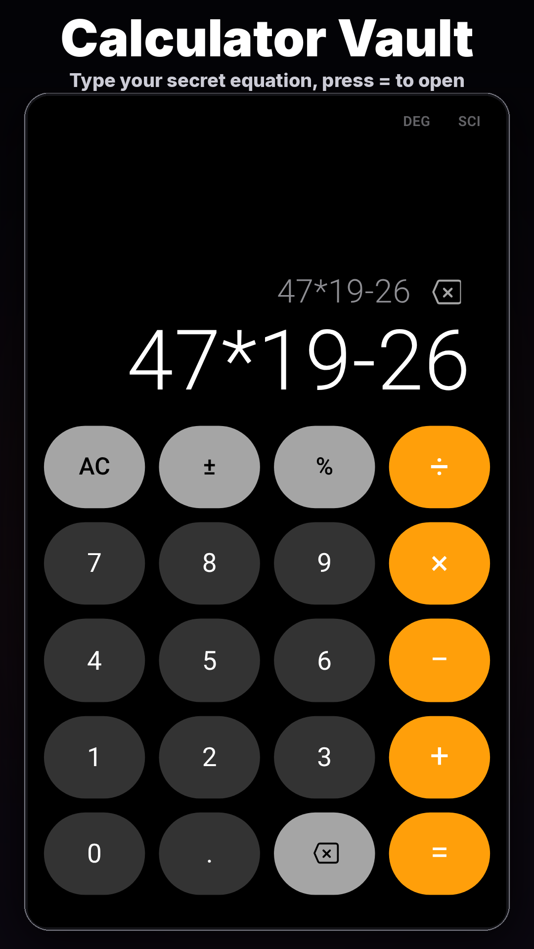 Lock It: Calculator Vault