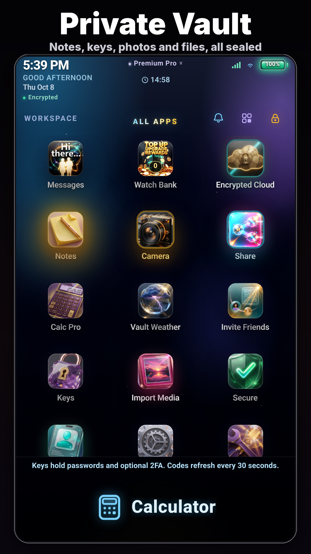 Lock It: Calculator Vault — additional view